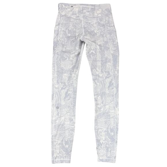 LULULEMON Speed Up Tight Full-On Luxtreme 28" Size 4 Eternal Wave White - Picture 6 of 8